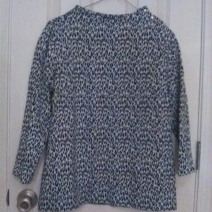 Talbots Petite Leopard Print Top